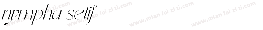 nympha setif字体转换